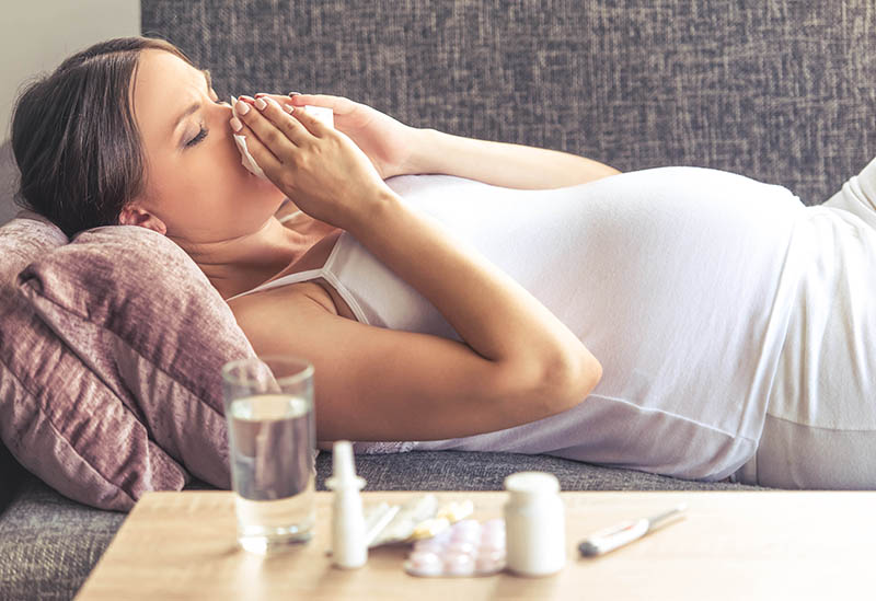 Het gebruik van een neusspray tijdens de zwangerschap wordt afgeraden